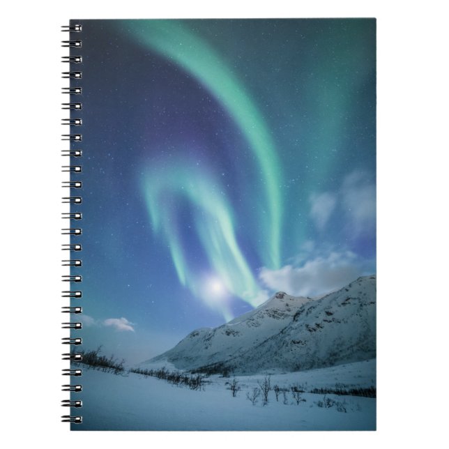 Caderno Espiral Norte Lights Noruega (Frente)