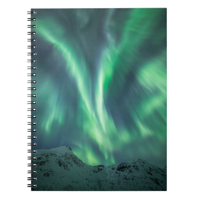 Caderno Espiral Norte Lights Noruega (Frente)