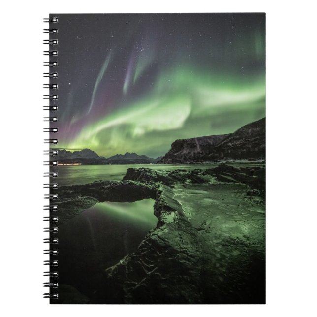Caderno Espiral Norte Lights Noruega (Frente)