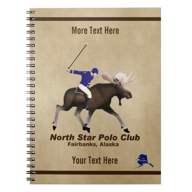 Caderno Espiral North Star (Moose) Polo Club (Frente)