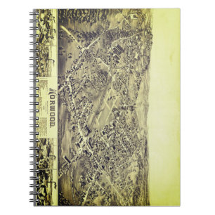 Caderno Espiral Norwood, MÃE Vintage Map 1882