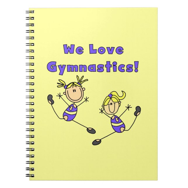 Caderno Espiral Nós Amamos Ginástica (Frente)