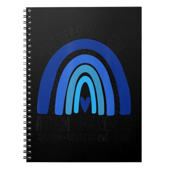 Caderno Espiral Nós Vestimos Azul Para A Consciência Do Autismo, A (Frente)