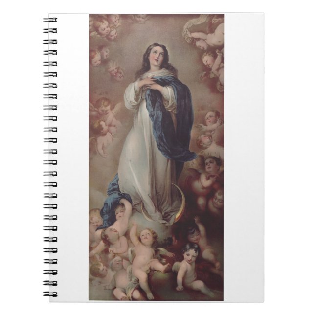 Caderno Espiral Nossa Senhora da Conceição Imaculada Arte (Frente)