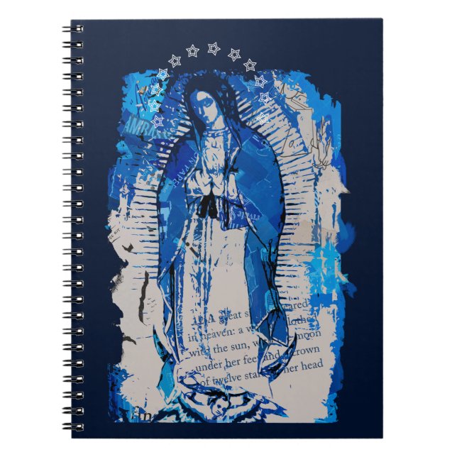 Caderno Espiral Nossa Senhora de Guadalupe Collage (Frente)