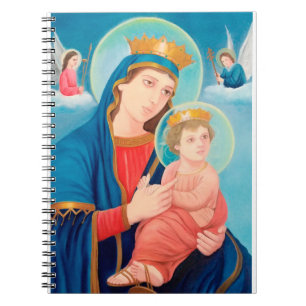 Caderno Espiral Nossa Senhora Perpétua Ajuda Católica