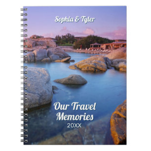Caderno Espiral Nossas memórias de Viagem fazem nomes e anos, pra