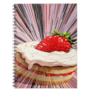 Caderno Espiral Nostalgia da Strawberry Shortcake