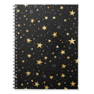 Caderno Espiral nota com formato estelar