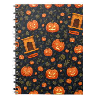 Caderno Espiral Nota de Halloween