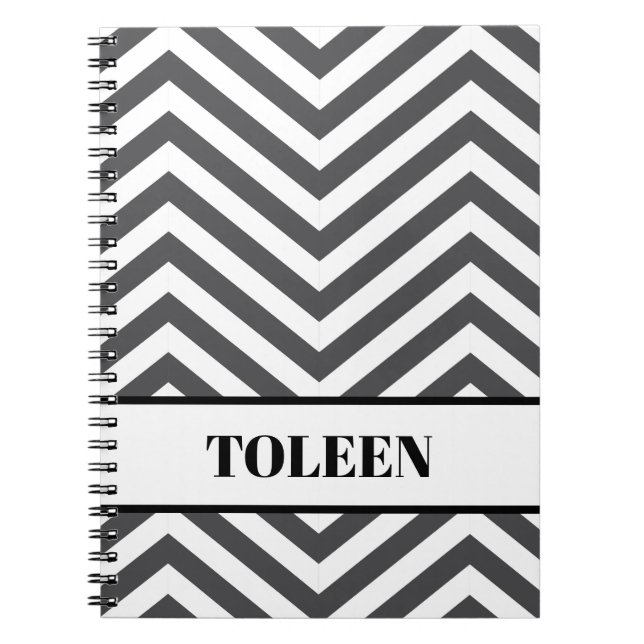 Caderno Espiral Nota de Padrão Colorido Personalizado (Frente)