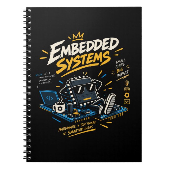 Caderno Espiral Nota do Engenheiro de Hardware e Software de Siste (Frente)