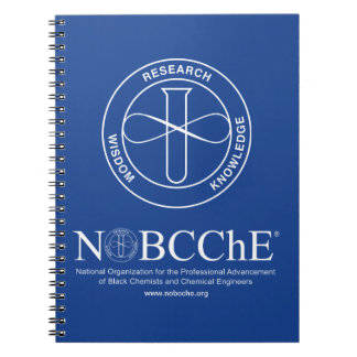 Caderno Espiral Nota espiral azul NOBCChE - Logotipo branco