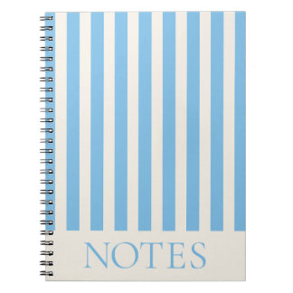 Caderno Espiral Nota Listras Azuis