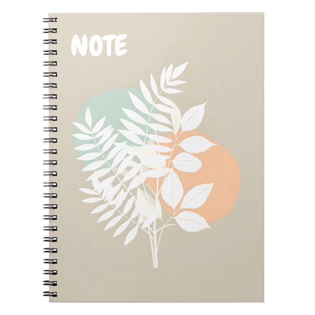 Caderno Espiral Nota Premium de Quebra de Floresta (Frente)
