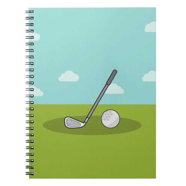 Caderno Espiral Nota viola golfe (Frente)