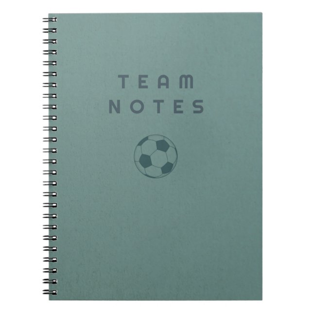Caderno Espiral Notas da Equipe - Futebol (Frente)