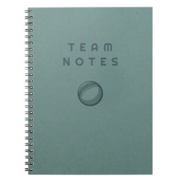 Caderno Espiral Notas da Equipe - para Treinadores, Jogadores e Fã