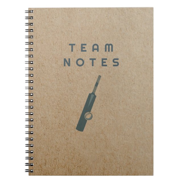 Caderno Espiral Notas da Equipe - para Treinadores, Jogadores e Fã (Frente)