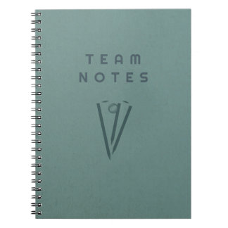 Caderno Espiral Notas da Equipe - para Treinadores, Jogadores e Fã
