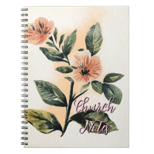 Caderno Espiral Notas da igreja