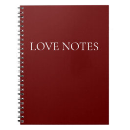 Caderno Espiral Notas de Amor