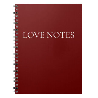 Caderno Espiral Notas de Amor