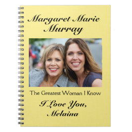 Caderno Espiral Notas de amor para mãe/avó/esposa - SRF