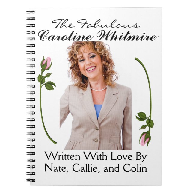 Caderno Espiral Notas de amor para mãe/avó/esposa - SRF (Frente)