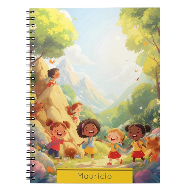 Caderno Espiral Notas de Aventura – Trilhas Personalizadas para Cr (Frente)