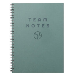 Caderno Espiral Notas de Beisebol - para Treinadores, Jogadores e