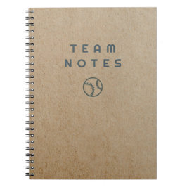 Caderno Espiral Notas de Beisebol - para Treinadores, Jogadores e