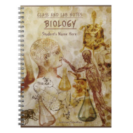 Caderno Espiral Notas de classe e laboratório - Biologia (Personal