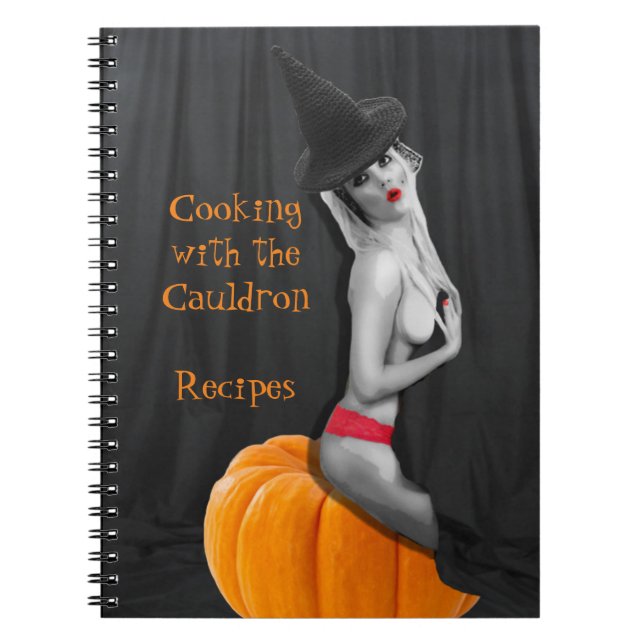 Caderno Espiral Notas de Cozinhar do Livro de Receita Engraçado (Frente)