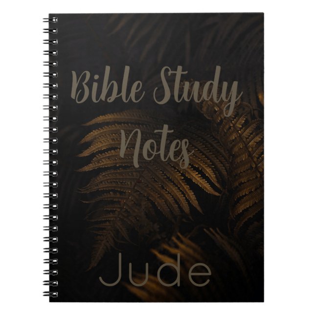 Caderno Espiral Notas de Estudo Bíblico de Judas | Escrituras Cris (Frente)