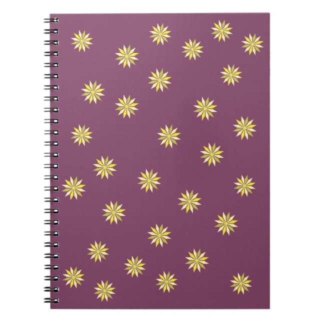 CADERNO ESPIRAL NOTAS DE FLOR (Frente)