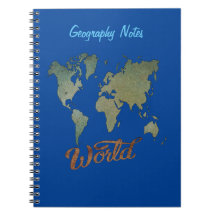 Notas de Geografia Notebook para Estudantes e Prof