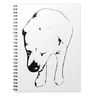 Caderno Espiral Notas de inverno com Labrador Muse