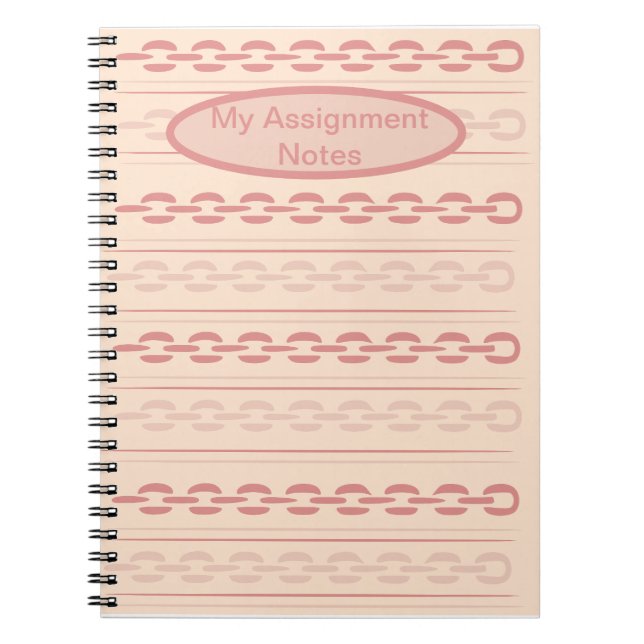 Caderno Espiral Notas de Minhas Atribuições: (Frente)