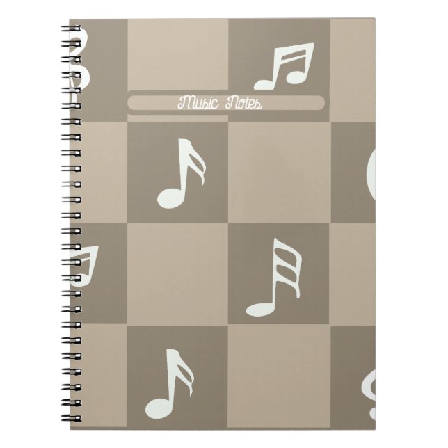 Caderno Espiral Notas de música: (Frente)