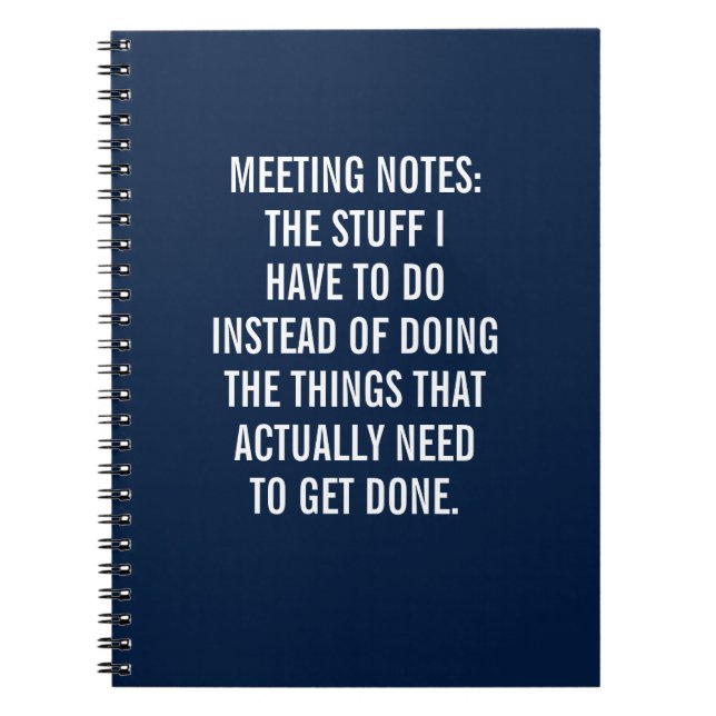 Caderno Espiral Notas de Reunião: As Coisas Que Tenho De Fazer No  (Frente)