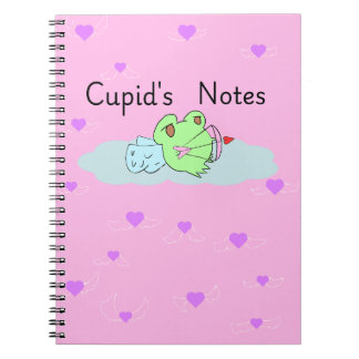 Caderno Espiral Notas do sapo cupido