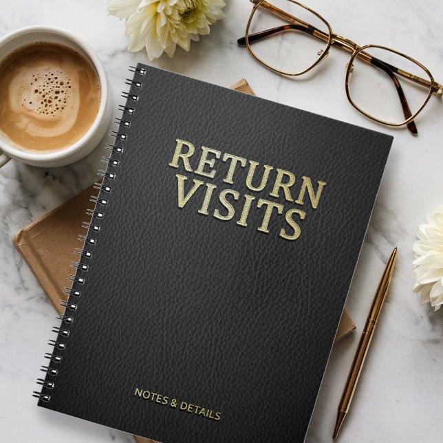 Caderno Espiral Notas e Detalhes de Visitas de Retorno JW Espiral (Criador carregado)