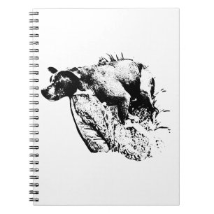 Caderno Espiral Notas em um Nook Quente