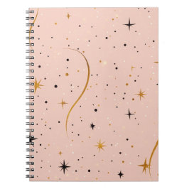 Caderno Espiral Notas estelares - Notebook com padrão estelar