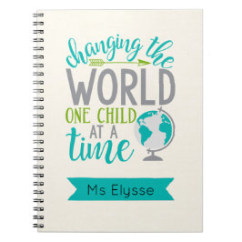 Caderno Espiral Notas Motivacionais para Notebook Linen para Profe