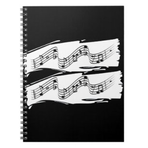Caderno Espiral Notas musicais