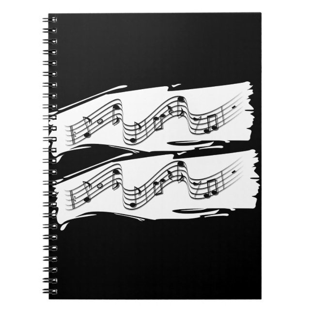 Caderno Espiral Notas musicais (Frente)