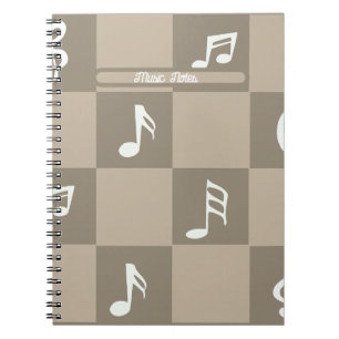 Caderno Espiral Notas musicais: