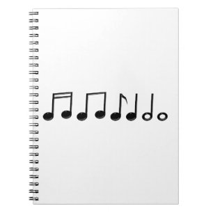 Caderno Espiral Notas Musicais